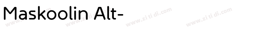 Maskoolin Alt字体转换